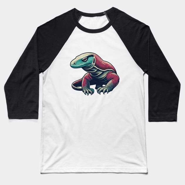 Komodo dragon art Baseball T-Shirt by SeaLife